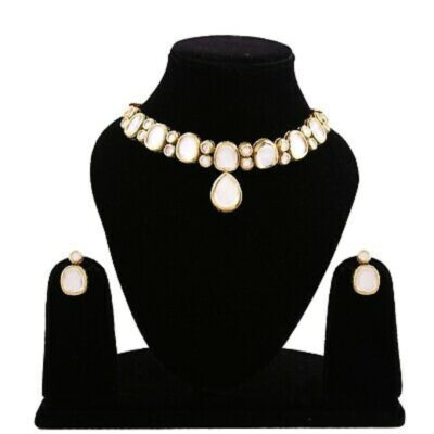 Gold-Plated Kundan-Studded Jewellery Set