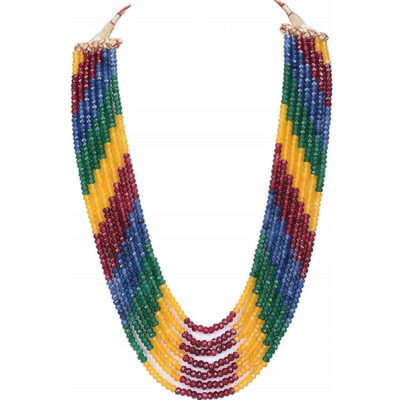Multi-Color Seven Layer Onex Beads Mala for Women
