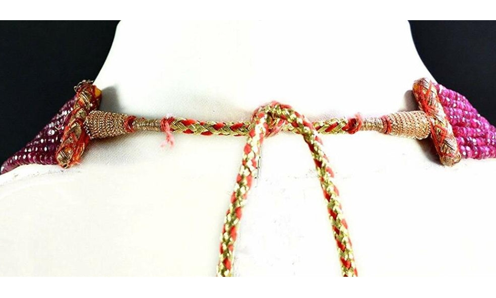Ruby Color Five Layer Onex Beads Mala for Women - Image 3