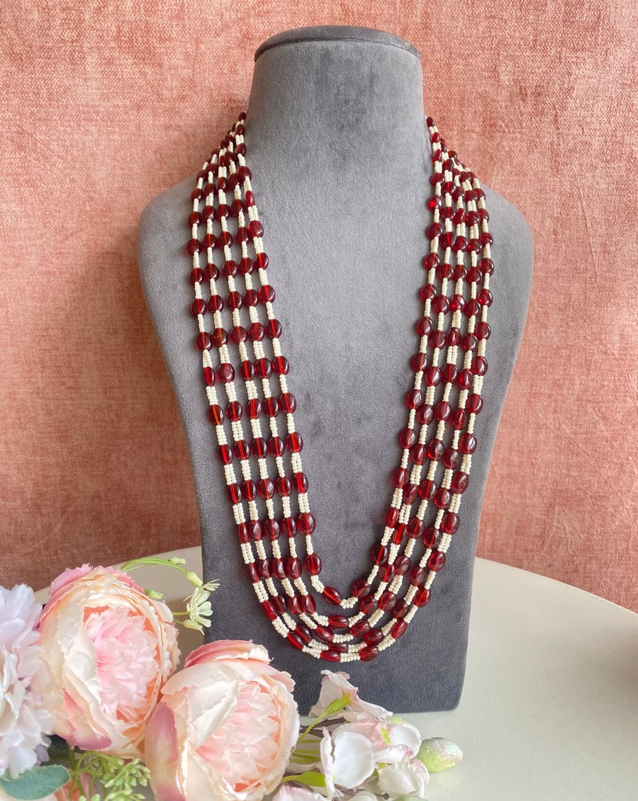 Red And White Groom Necklace - Image 2