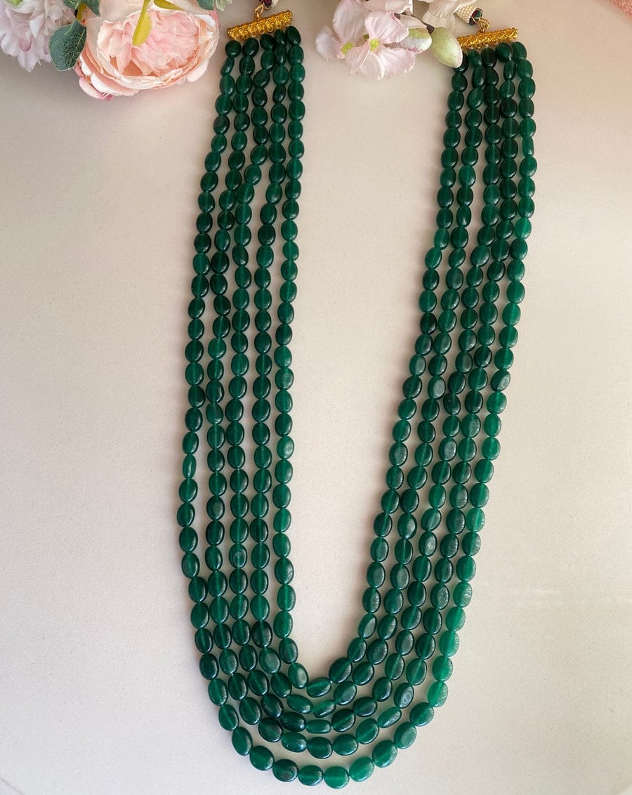 New Long Emerald Green Groom Necklace - Image 2