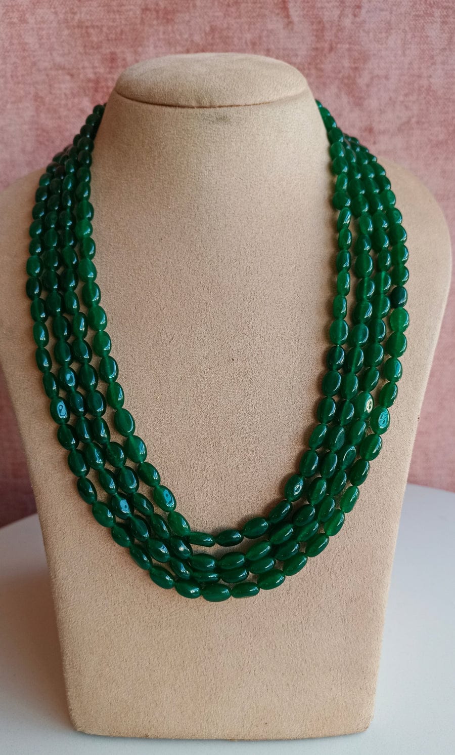 New Long Emerald Green Groom Necklace - Image 4