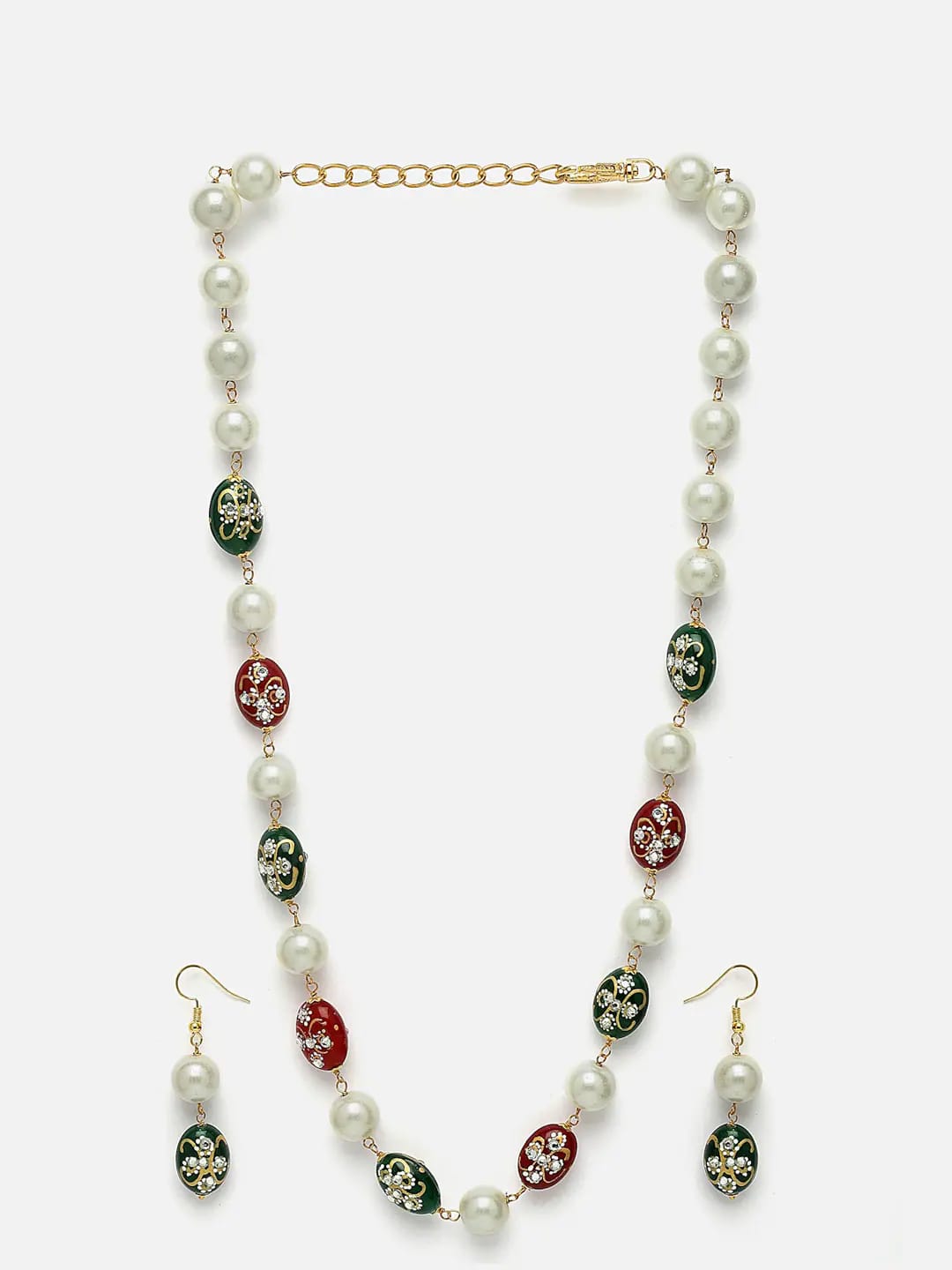 Long Multi Beads Pearl Necklace - Image 3