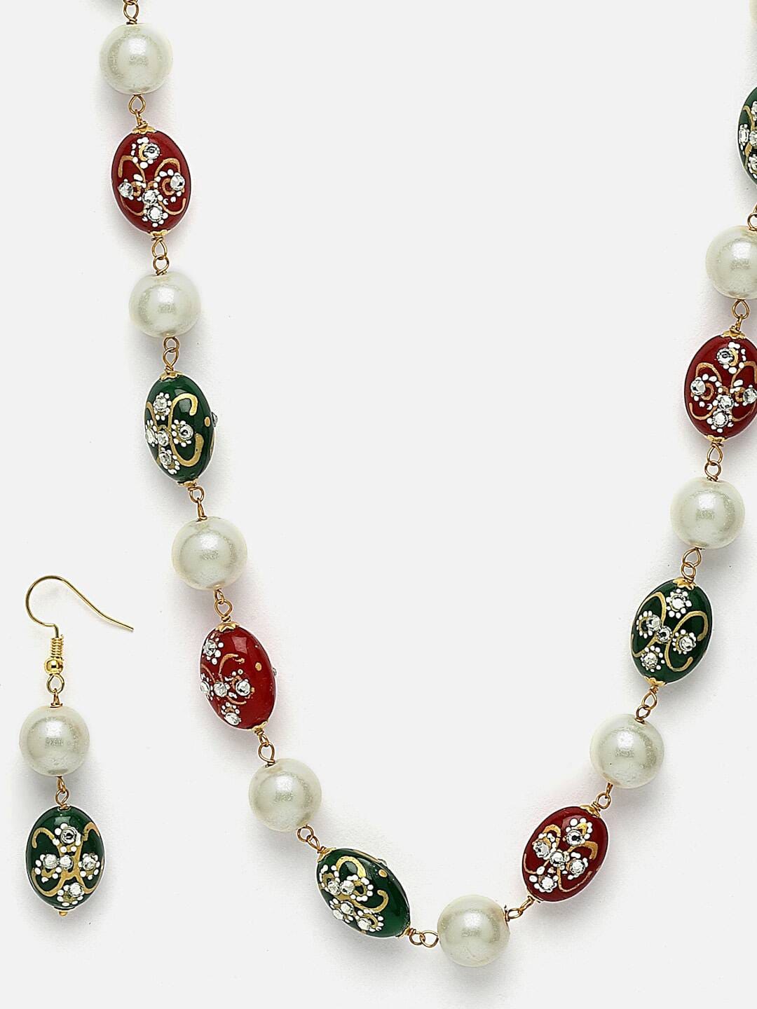Long Multi Beads Pearl Necklace - Image 4