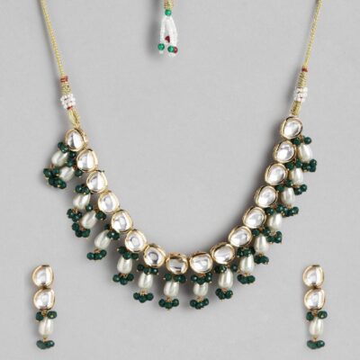 Gold Plated Kundan Choker Necklace Set