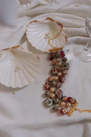 Kundan Multi Bedas Necklace