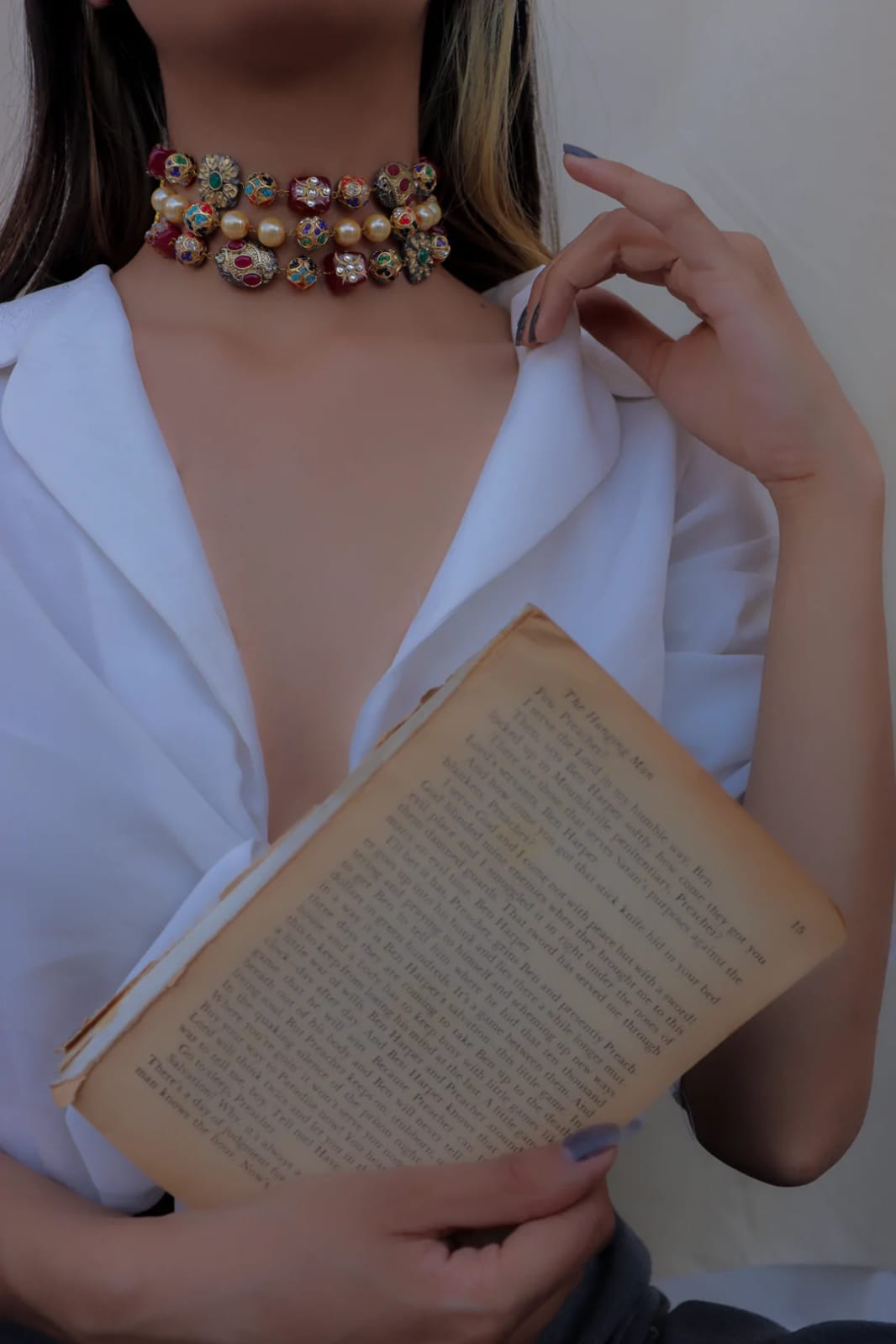 Kundan Multi Bedas Necklace - Image 3
