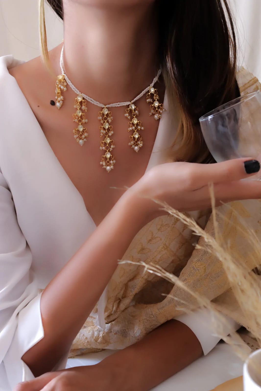 Long Pearl Necklace - Image 3