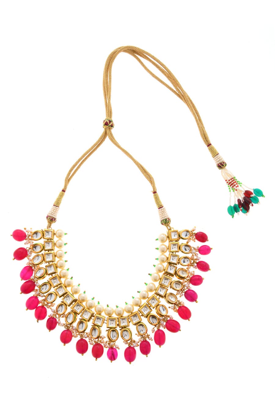 Gold Plated Kundan Choker Set - Image 3