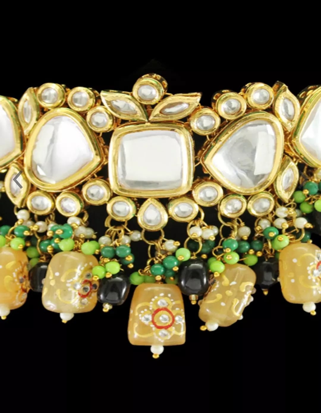 Gold Plated Necklace With Earrings - Image 4