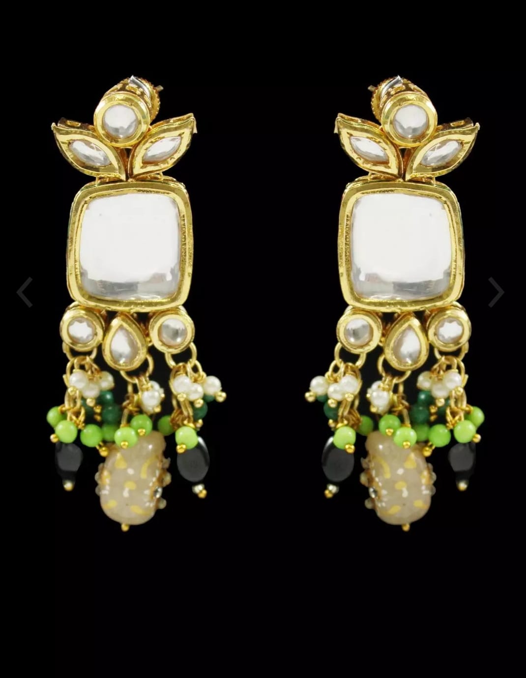 Gold Plated Necklace With Earrings - Image 5