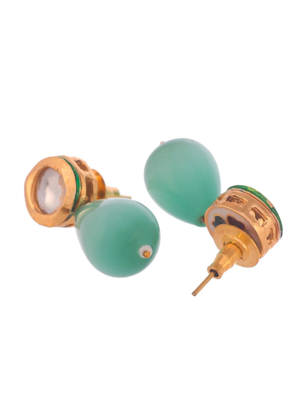 Semi precious Monalisa stone with pearls - Image 6