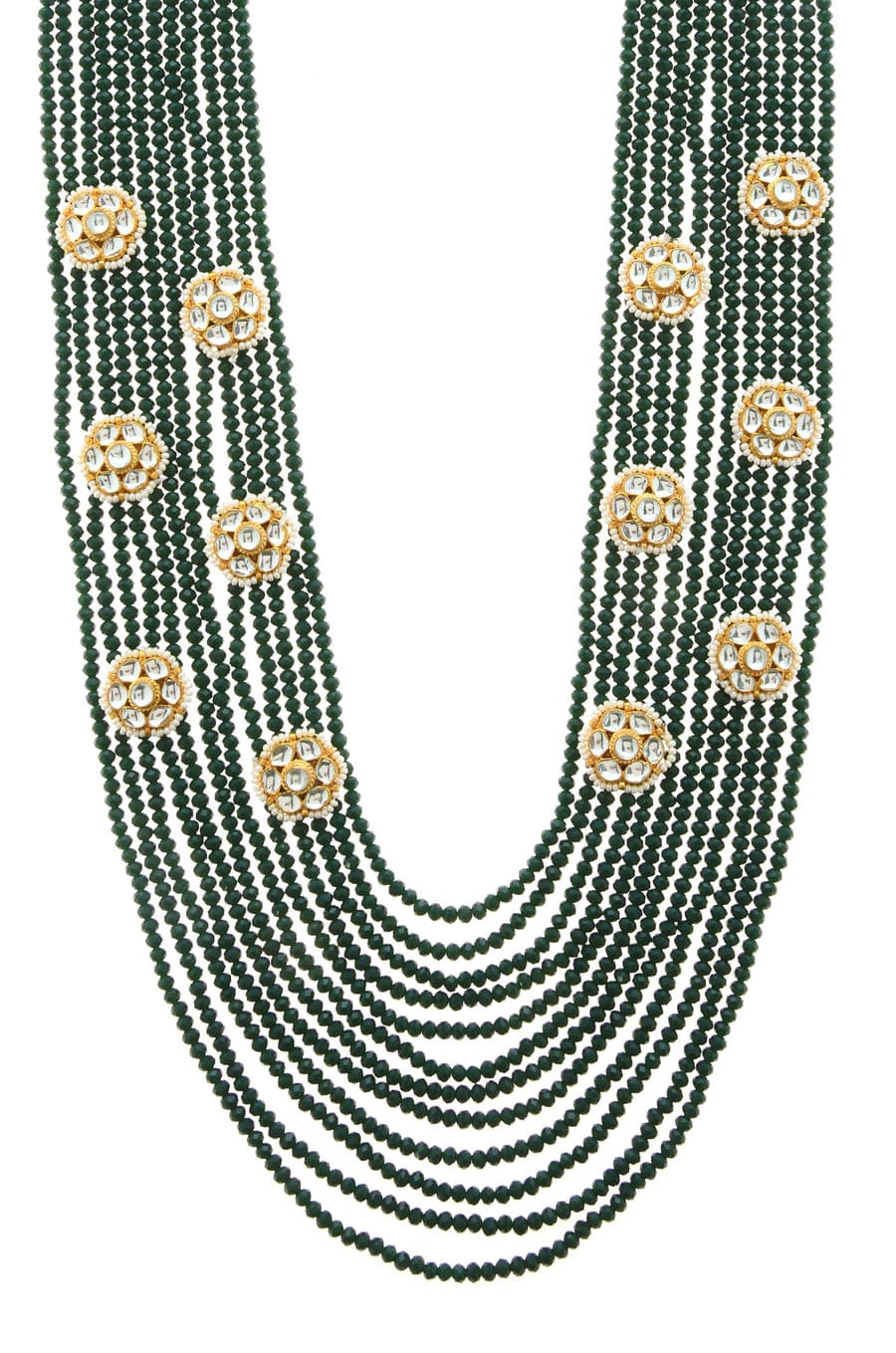 Kundan Necklace ,Green Long Necklace - Image 5