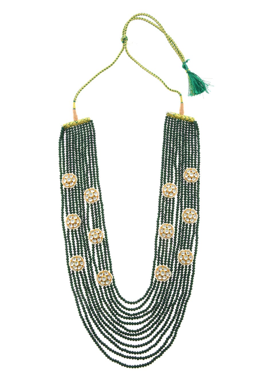 Kundan Necklace ,Green Long Necklace - Image 4