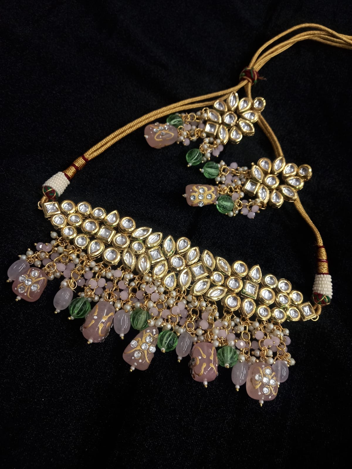 Gold Plated Kundan Choker Set - Image 2