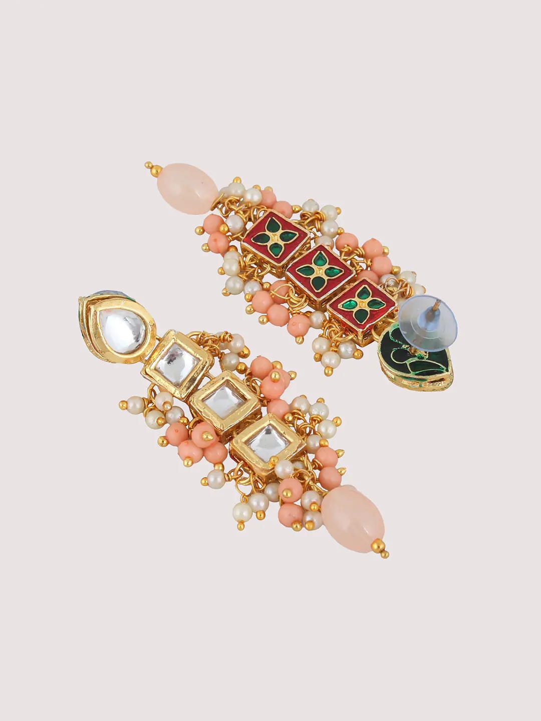 Gold Plated Kundan Jewellery Set - Image 2