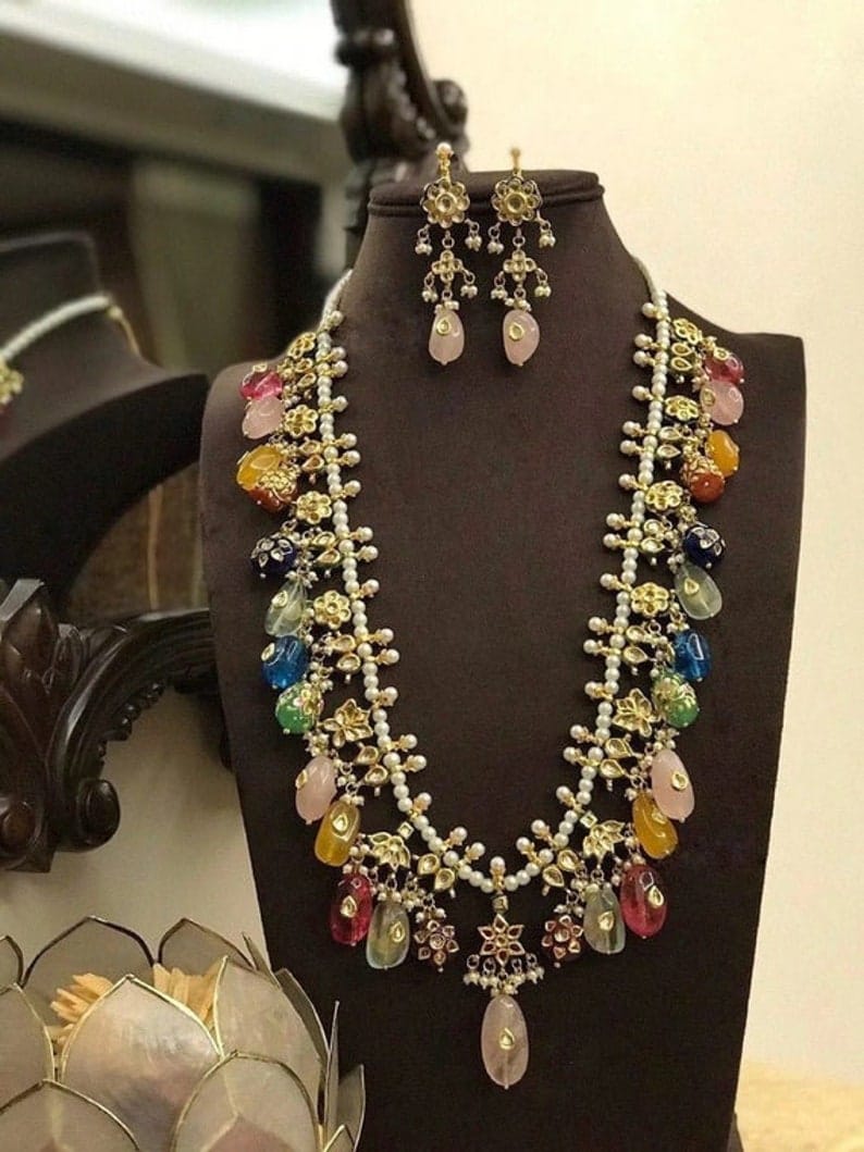 Kundan Long Ranihaar Necklace