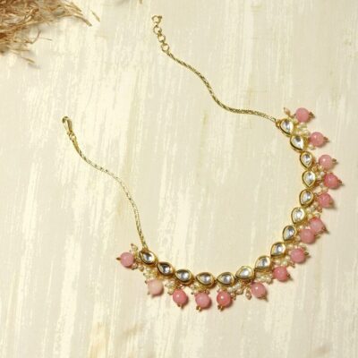Bollywood Inspire Kundan Choker Necklace Set