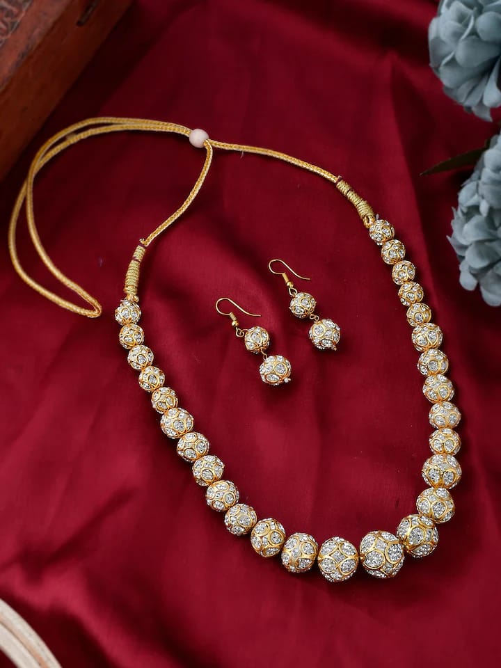 Beautiful Long Necklace With Earring