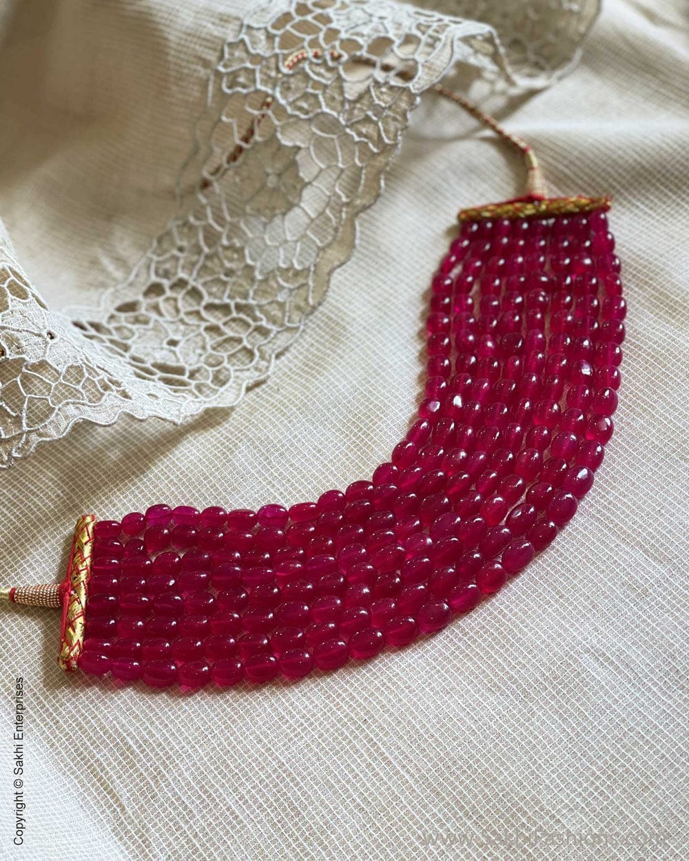 Ruby Bead Choker - Image 2