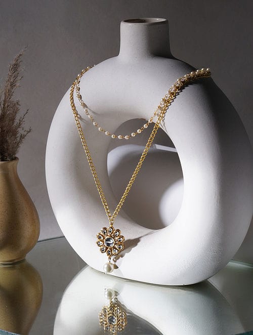 Long Multi Stone Neckpiece - Image 2