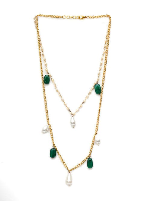 Long Multi Stone Neckpiece - Image 4