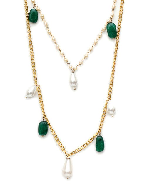 Long Multi Stone Neckpiece - Image 3