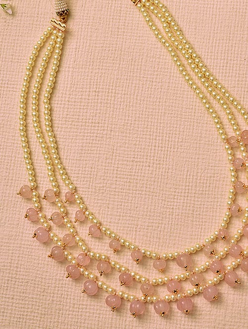 Semi precious stones and pearls Necklace - Image 2