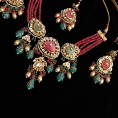 Sabyasachi Inspired Designer Tanjore Kundan Necklace Haar Set