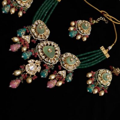Sabyasachi Inspired Designer Tanjore Kundan Necklace Haar Set