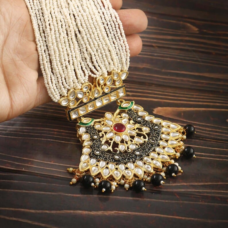 Gold Plated Long Jewellery Set - Image 4