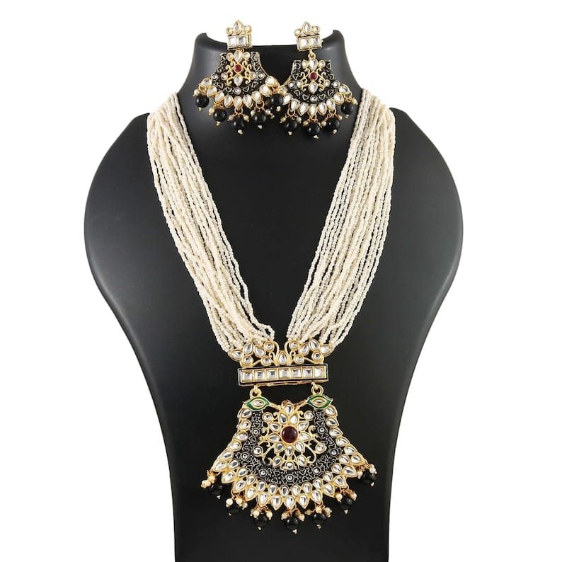 Gold Plated Long Jewellery Set - Image 3