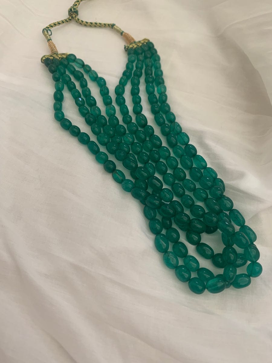 Emerald Green Long Necklce - Image 3