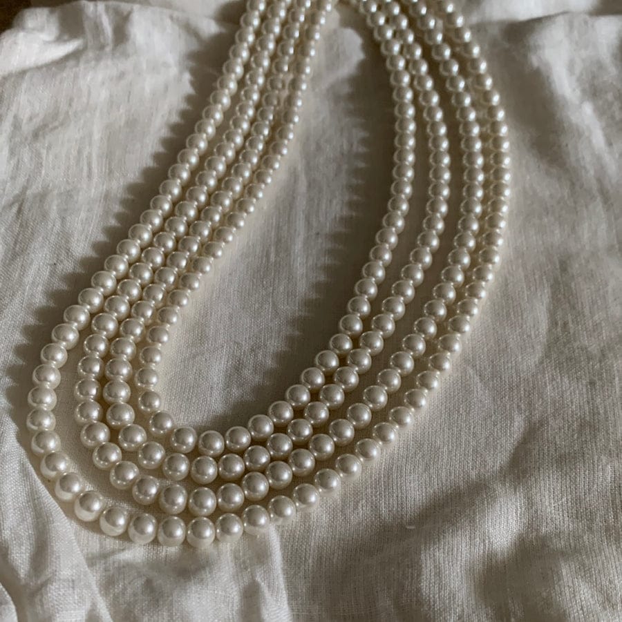 Four Pearl Strand Necklace - Image 2