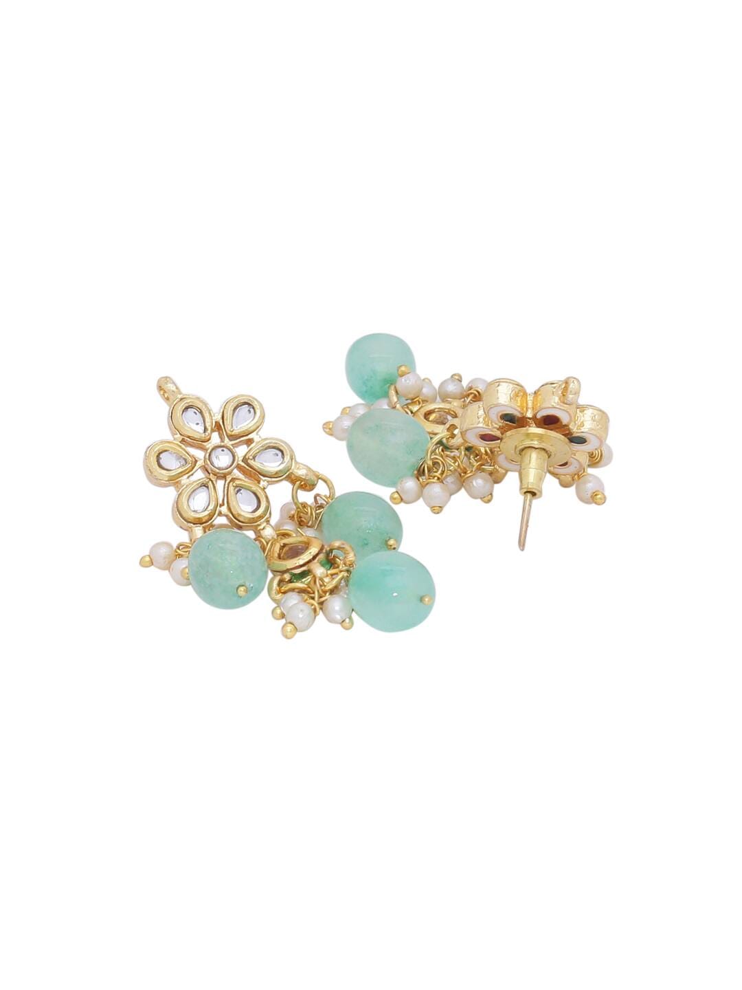 Tanjore Semiprecious Stone Kundan Necklace - Image 4