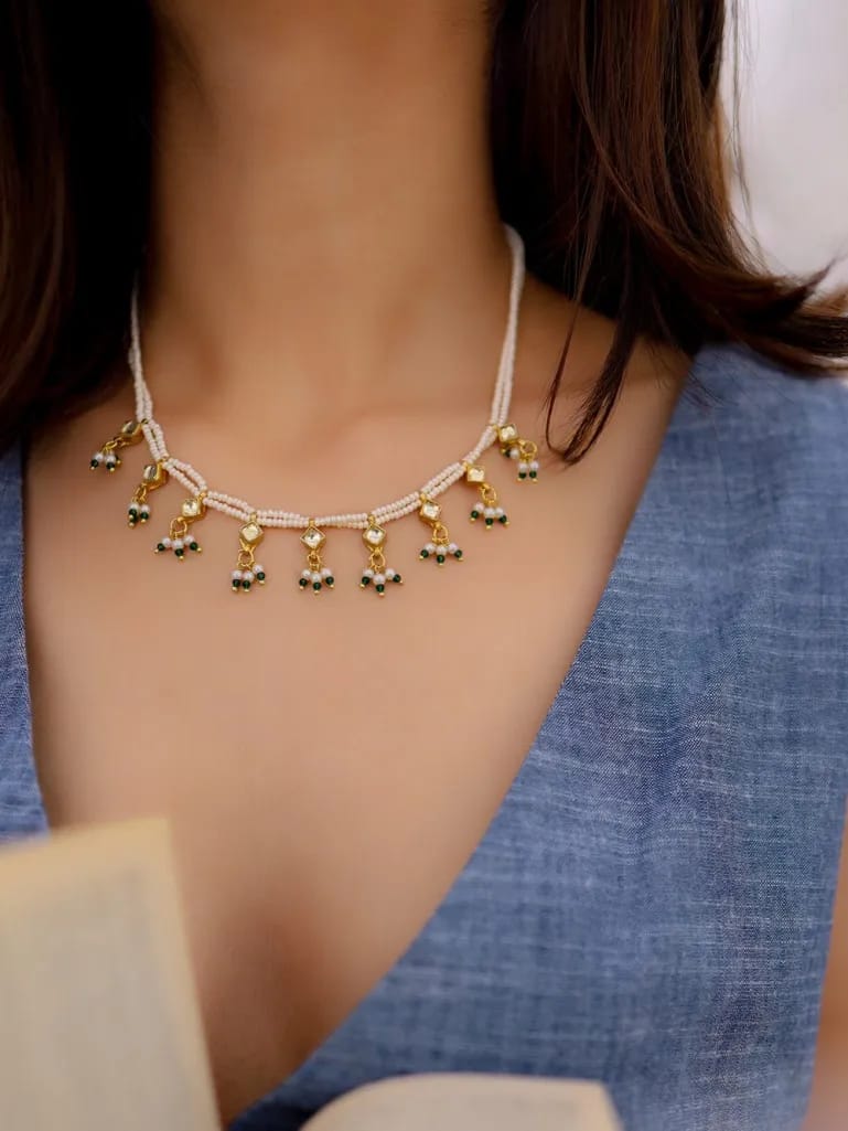 Kundan & Pearl Necklace Set