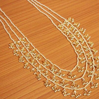 Long Kundan Pearl Fashion necklace