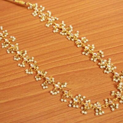 Long Kundan Pearl Fashion necklace