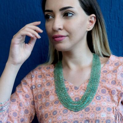 Green Long Necklace