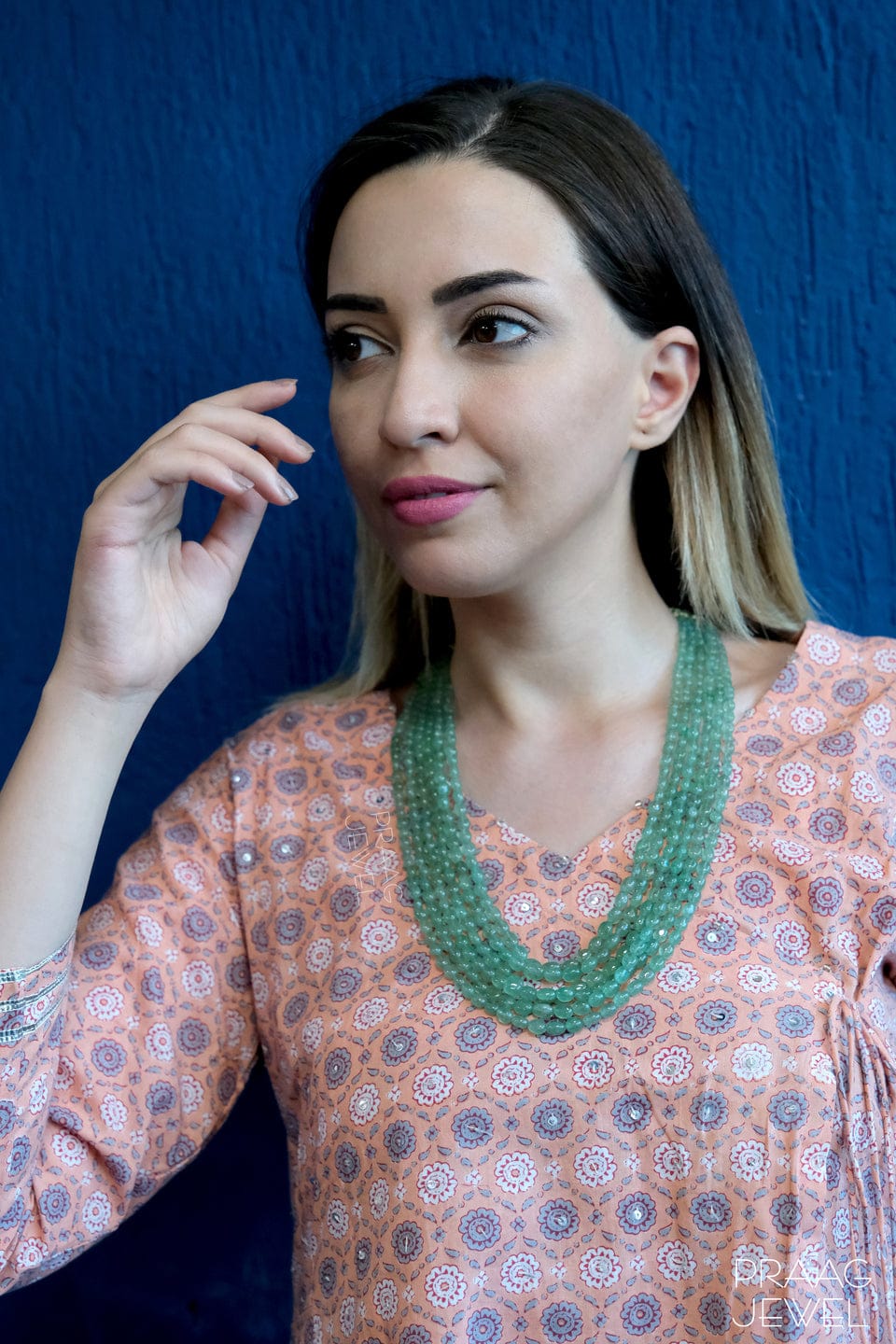 Green Long Necklace