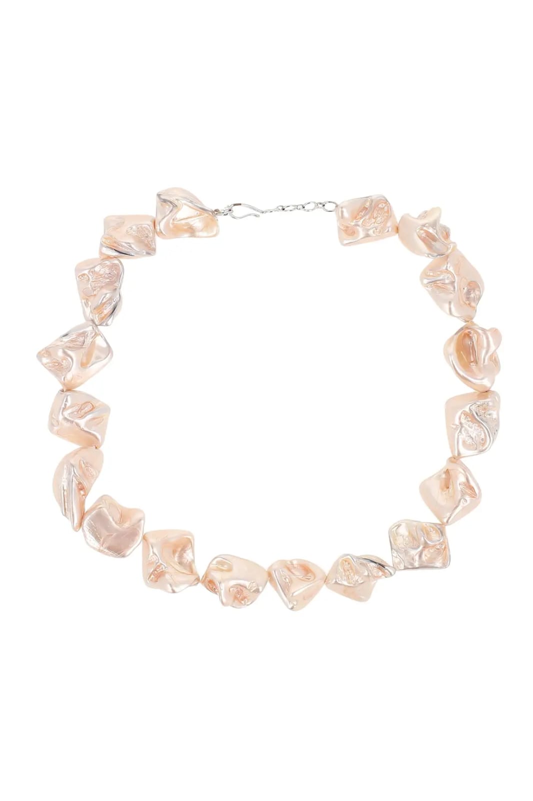 Baroque Statement Necklace White - Image 2