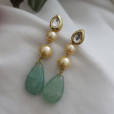 Gold Plated Kundan Earrings