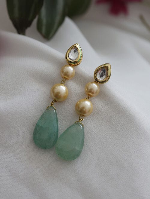 Gold Plated Kundan Earrings