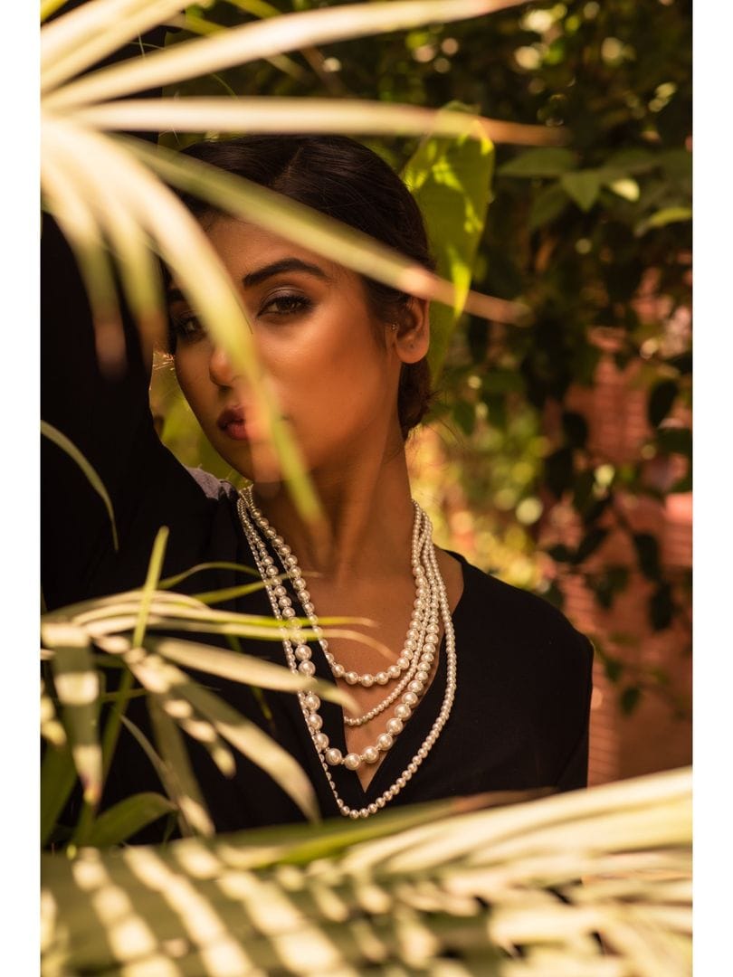 Long White Pearl Necklace - Image 4