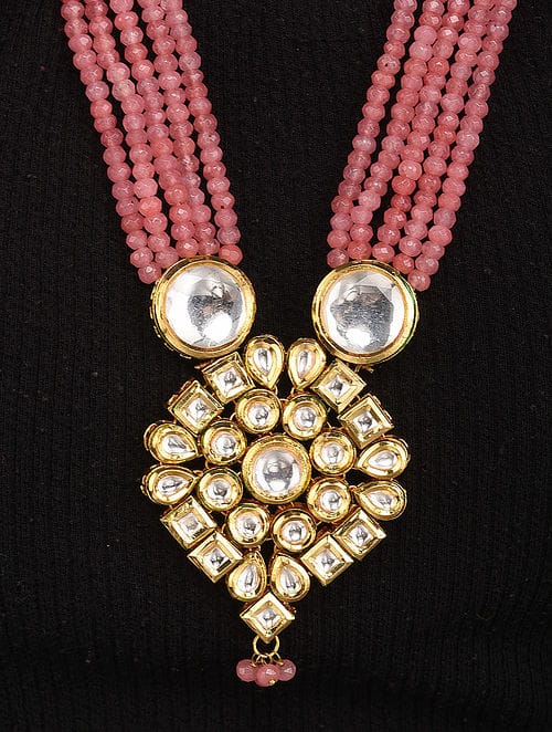 Long Polki Necklace - Image 2