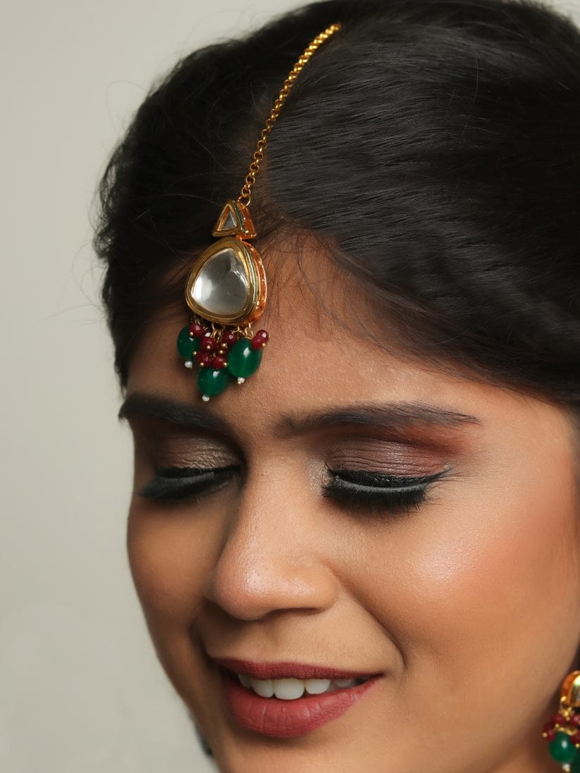 Kundan Choker Necklace Set - Image 5