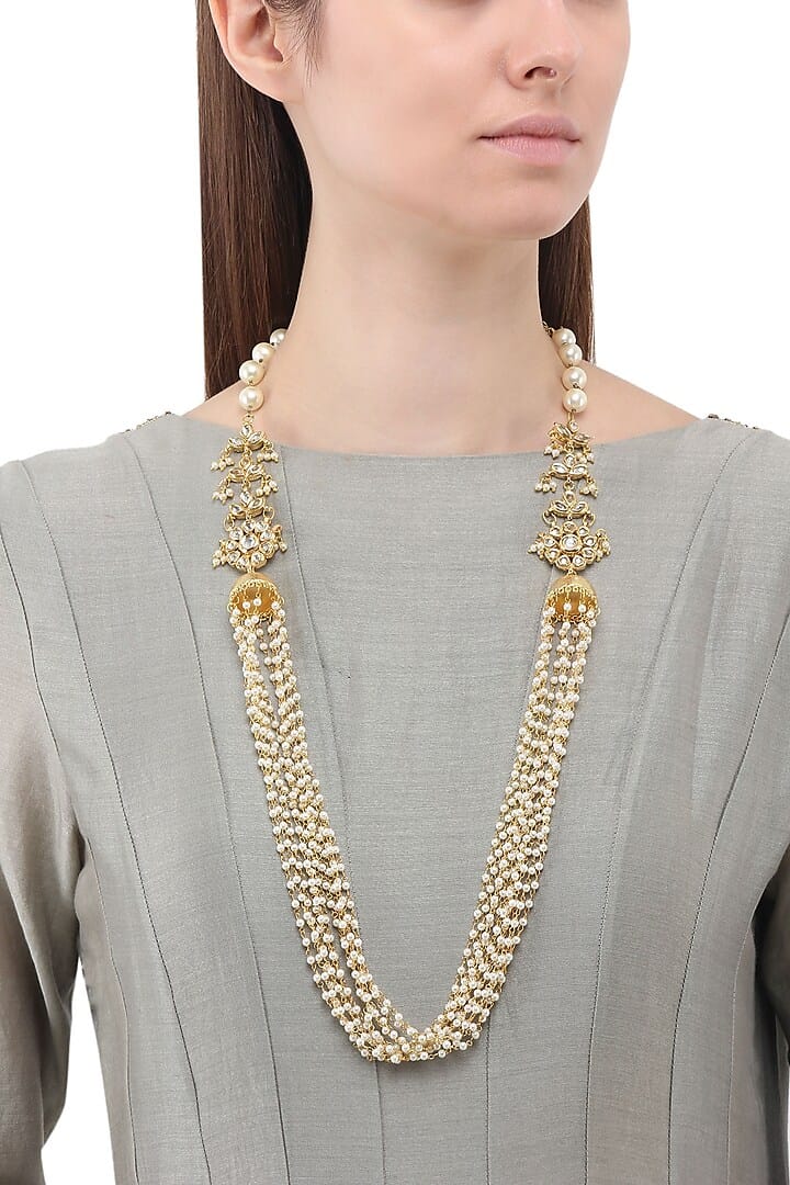 Pearl Beads Long Necklace