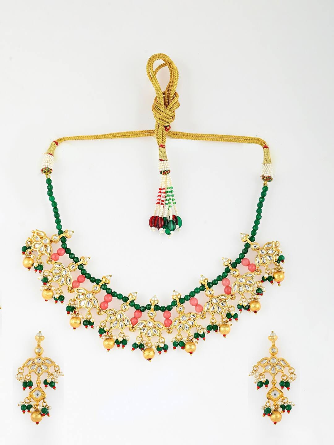 Gold Plated Multi Designer Necklace set - Image 2