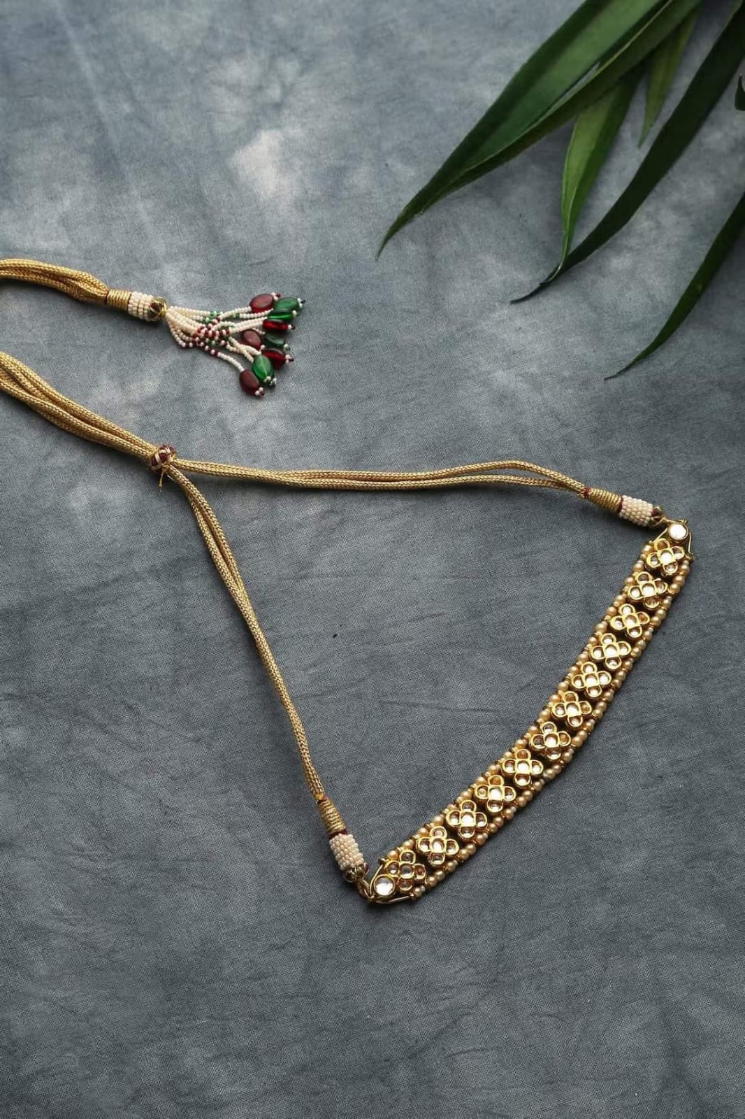 Gold Plated Kundan Choker Necklace