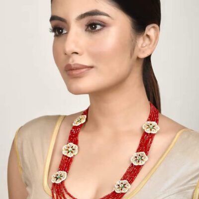 Long Pearl Necklace Set